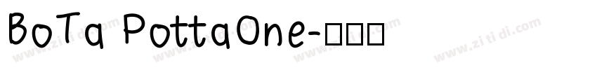 BoTa PottaOne字体转换